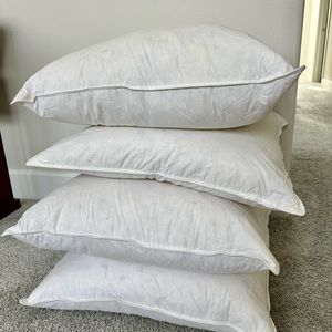 4 brand new EURO SHAMS. 26” X 26”.  Original $100. Sales $60